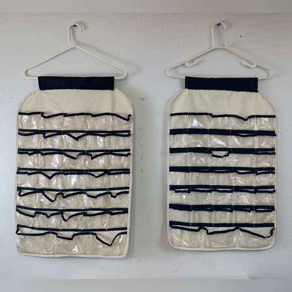 2 PC Set Lillian Vernon 66 Pocket Hanging Organizer - Picture 2 of 6